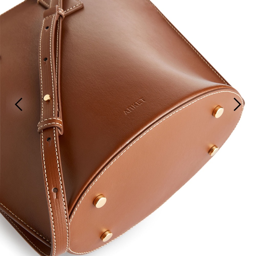 Arket Genuine Leather Bucket Bag - Picture 2 of 10